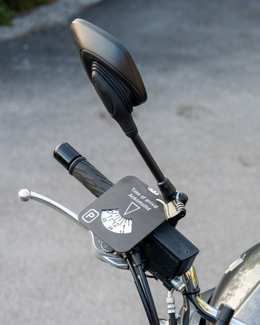 Låsbar P-skiva för motorcykel och moped - Leverans omgång 2, skickas i slutet av juni/början av juli!